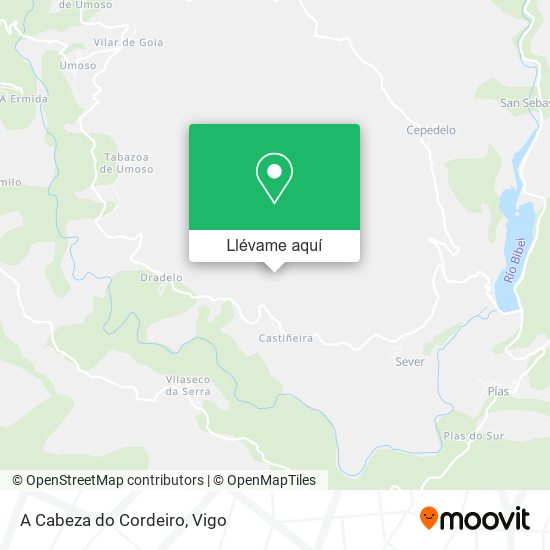 Mapa A Cabeza do Cordeiro