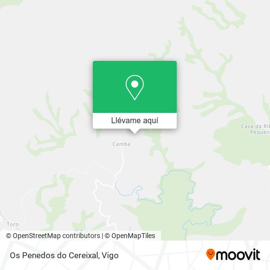 Mapa Os Penedos do Cereixal