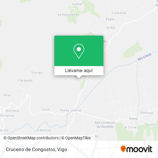 Mapa Cruceiro de Congostro