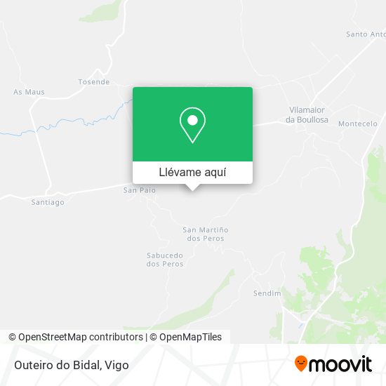 Mapa Outeiro do Bidal