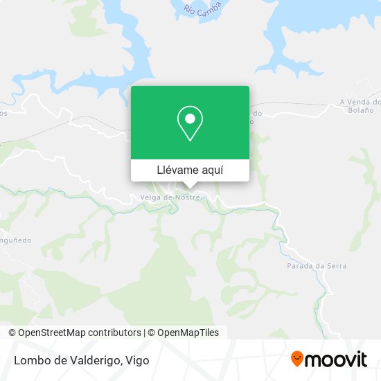 Mapa Lombo de Valderigo