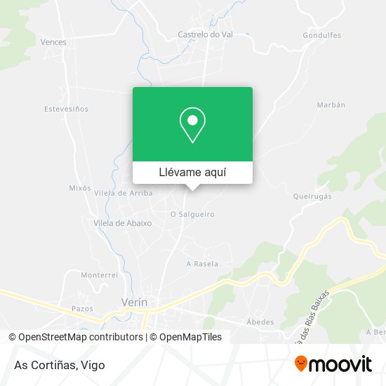 Mapa As Cortiñas