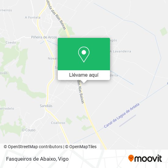 Mapa Fasqueiros de Abaixo