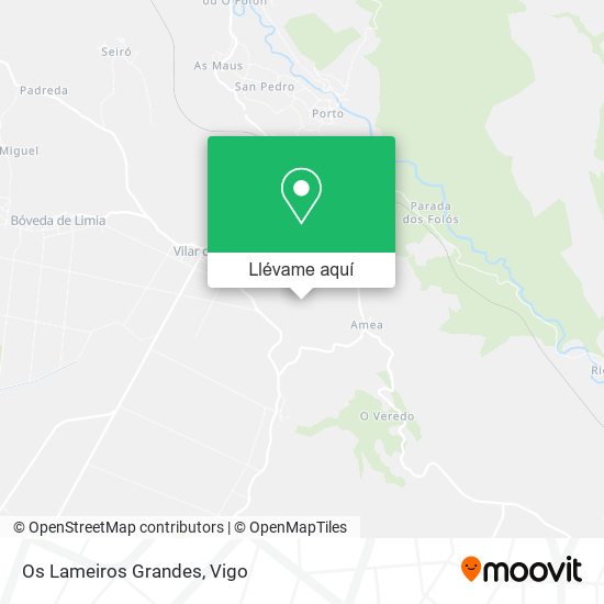 Mapa Os Lameiros Grandes