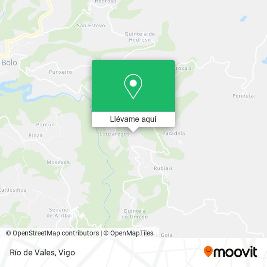 Mapa Río de Vales