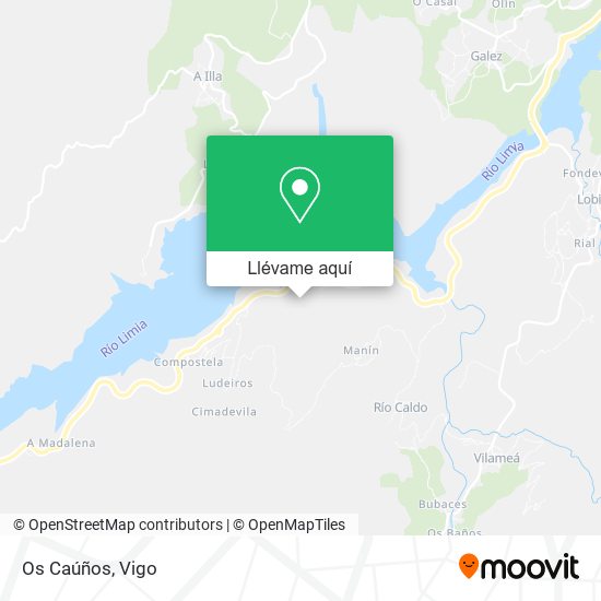 Mapa Os Caúños
