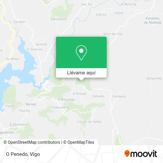 Mapa O Penedo