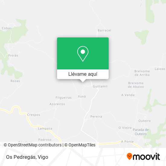 Mapa Os Pedregás