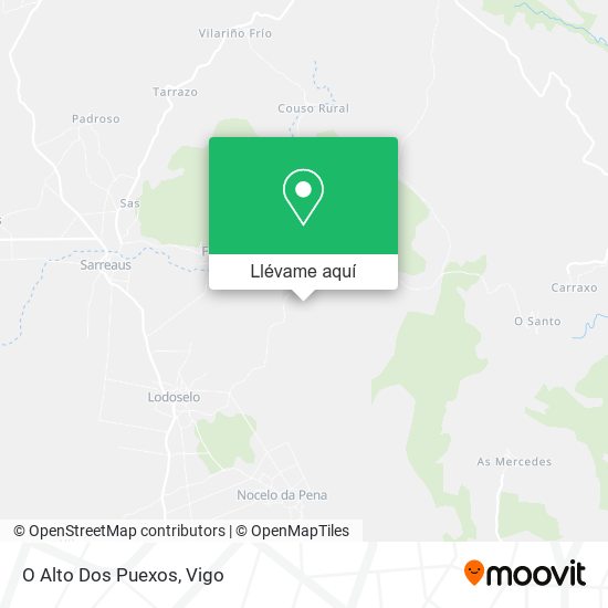 Mapa O Alto Dos Puexos