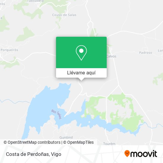 Mapa Costa de Perdoñas