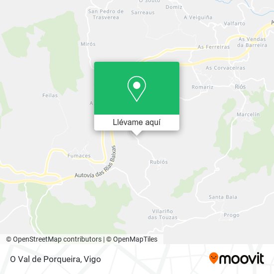 Mapa O Val de Porqueira