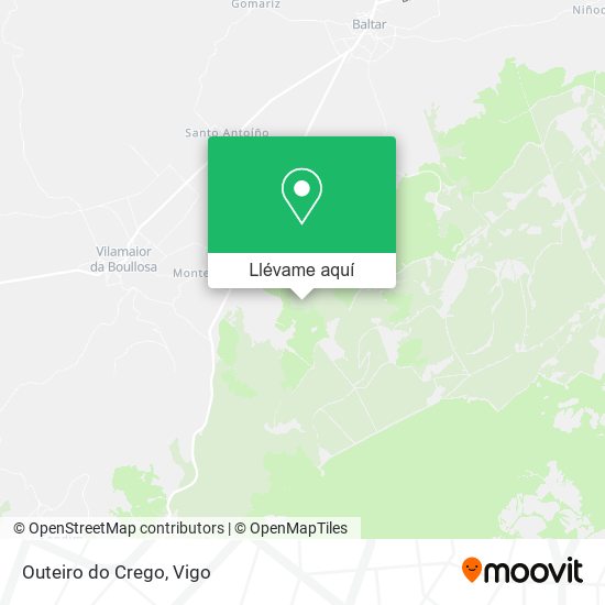Mapa Outeiro do Crego