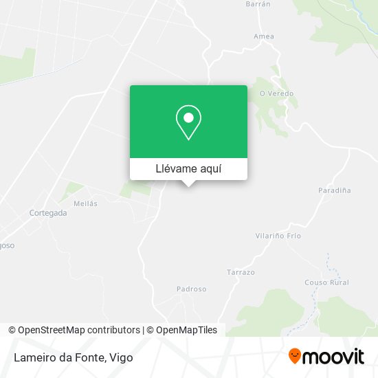 Mapa Lameiro da Fonte