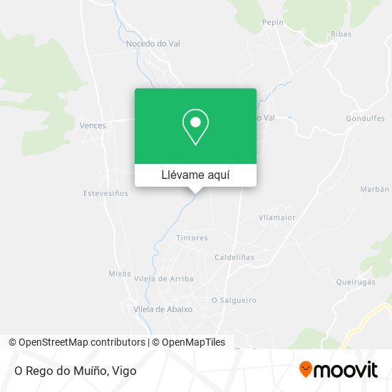 Mapa O Rego do Muíño