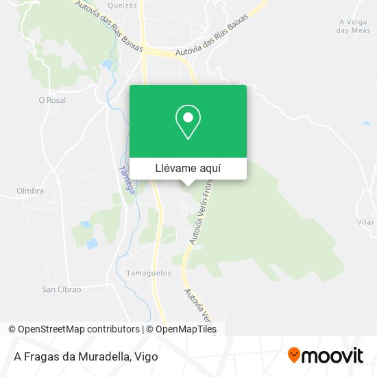 Mapa A Fragas da Muradella