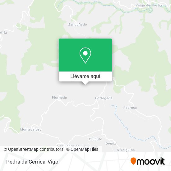 Mapa Pedra da Cerrica