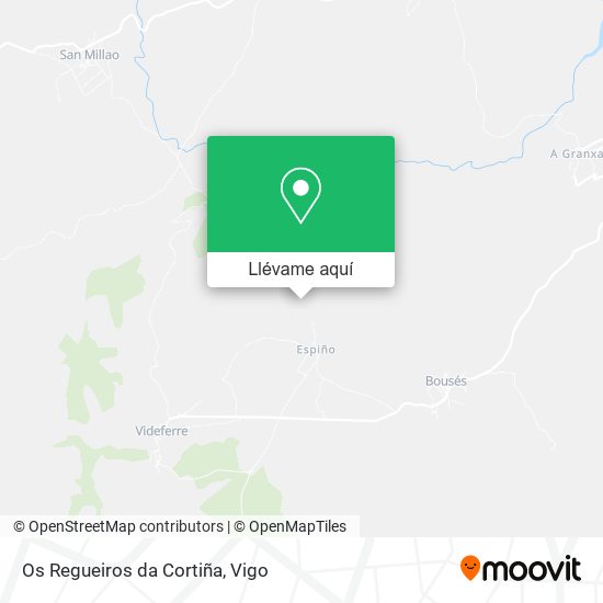 Mapa Os Regueiros da Cortiña