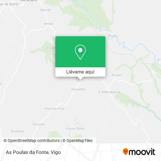Mapa As Poulas da Fonte