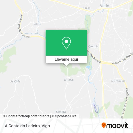 Mapa A Costa do Ladeiro