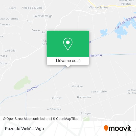 Mapa Pozo da Vieliña