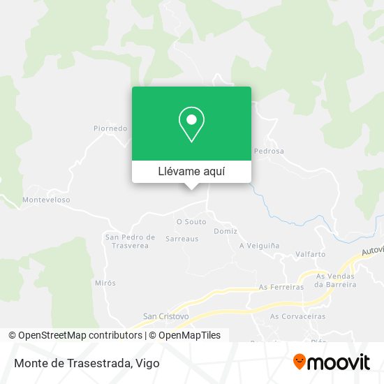 Mapa Monte de Trasestrada