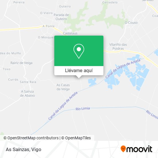Mapa As Saínzas