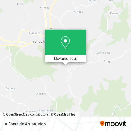 Mapa A Fonte de Arriba