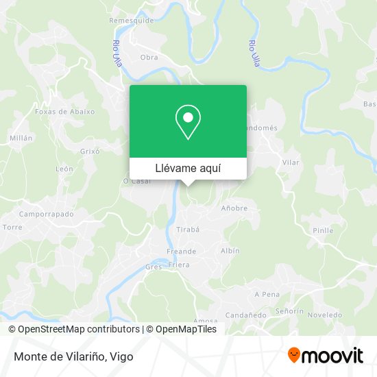 Mapa Monte de Vilariño