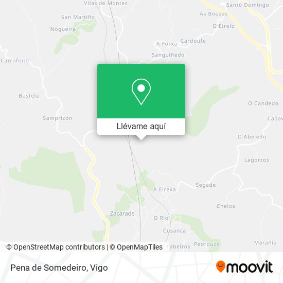 Mapa Pena de Somedeiro