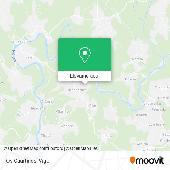 Mapa Os Cuartiños