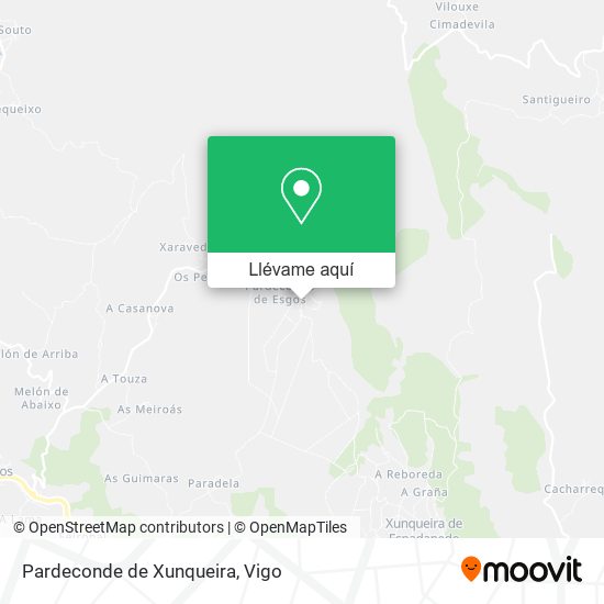 Mapa Pardeconde de Xunqueira