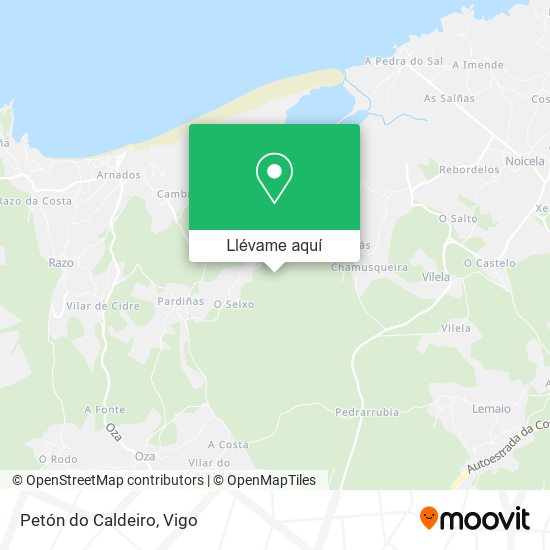 Mapa Petón do Caldeiro