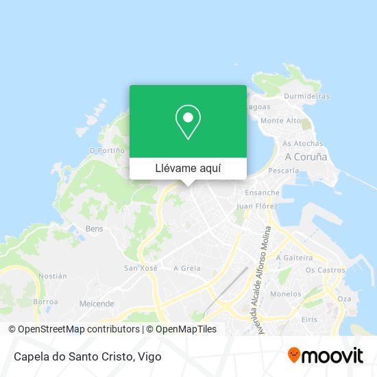 Mapa Capela do Santo Cristo