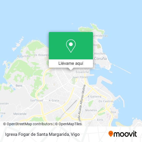 Mapa Igrexa Fogar de Santa Margarida