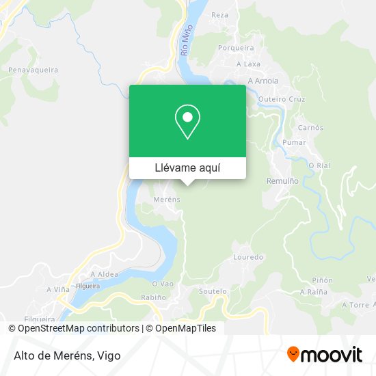 Mapa Alto de Meréns