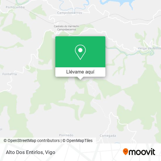 Mapa Alto Dos Entirlos