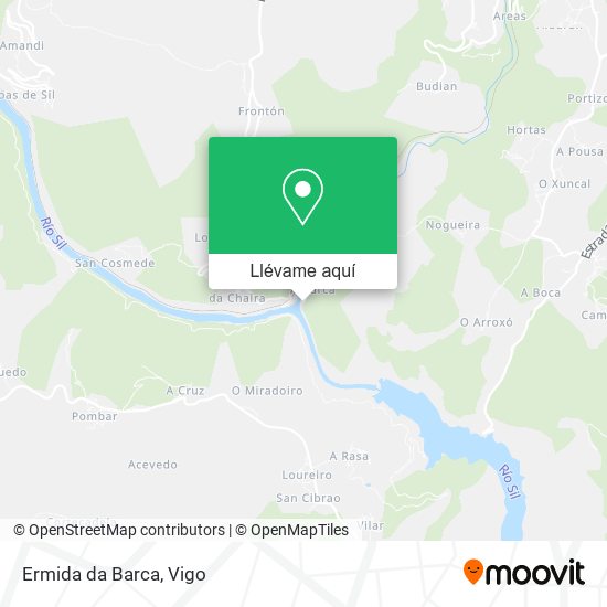Mapa Ermida da Barca