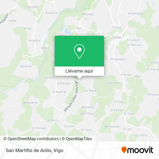 Mapa San Martiño de Anllo