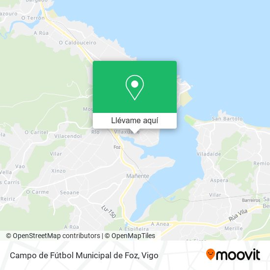 Mapa Campo de Fútbol Municipal de Foz