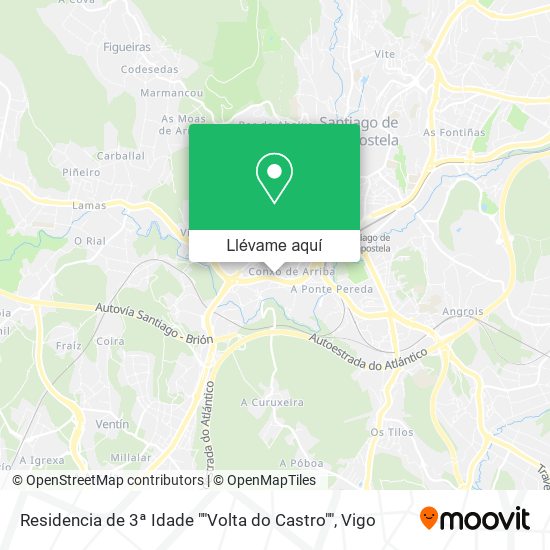 Mapa Residencia de 3ª Idade ""Volta do Castro""