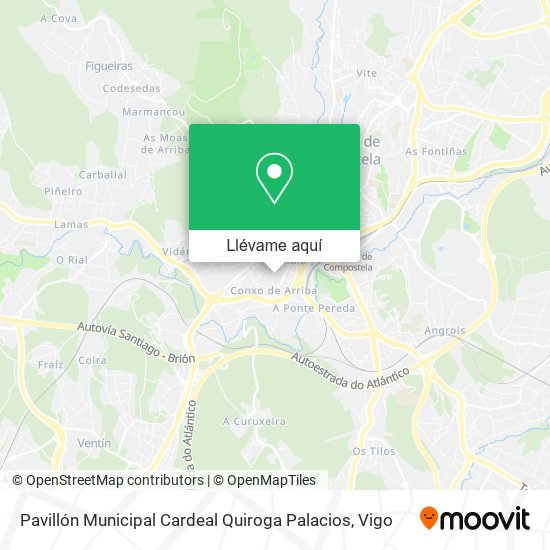 Mapa Pavillón Municipal Cardeal Quiroga Palacios