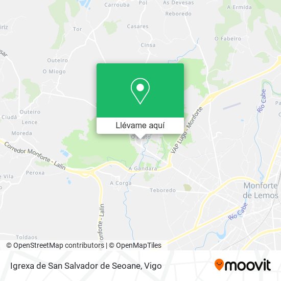 Mapa Igrexa de San Salvador de Seoane