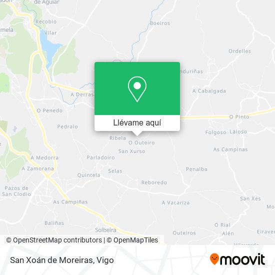 Mapa San Xoán de Moreiras