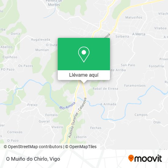 Mapa O Muiño do Chirlo