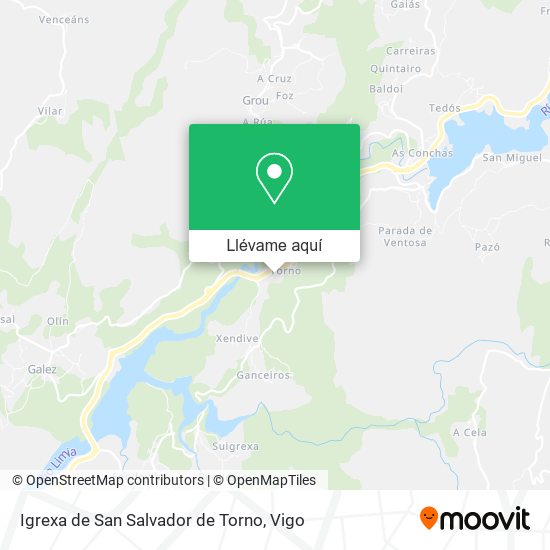 Mapa Igrexa de San Salvador de Torno