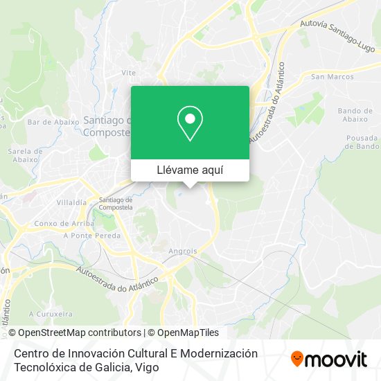 Mapa Centro de Innovación Cultural E Modernización Tecnolóxica de Galicia