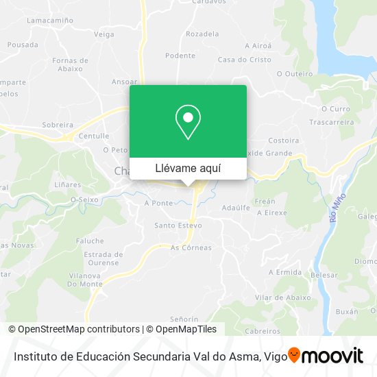 Mapa Instituto de Educación Secundaria Val do Asma