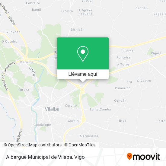 Mapa Albergue Municipal de Vilaba