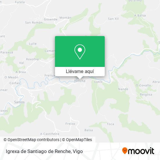 Mapa Igrexa de Santiago de Renche