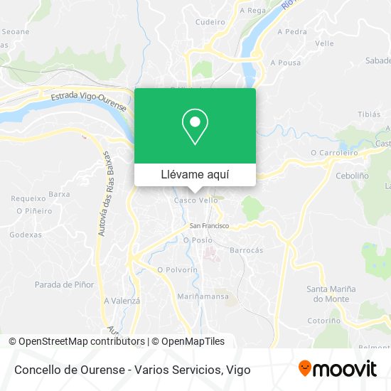 Mapa Concello de Ourense - Varios Servicios